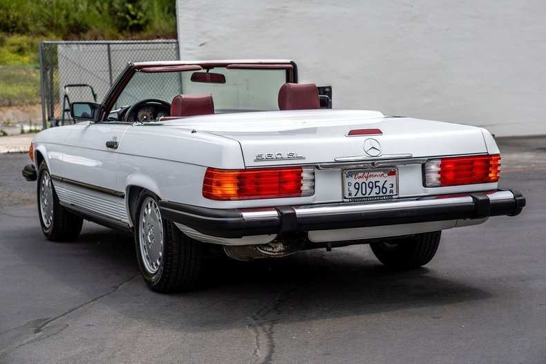 Mercedes-benz-Other-1988-White-Burgundy-Leather-28