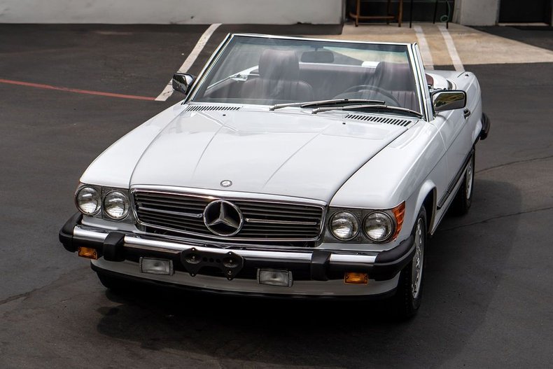 Mercedes-benz-Other-1988-White-Burgundy-Leather-30