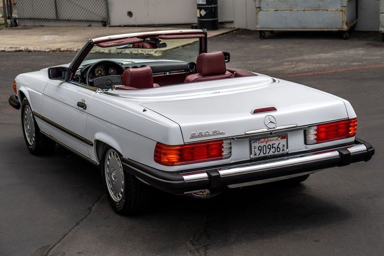 Mercedes-benz-Other-1988-White-Burgundy-Leather-32