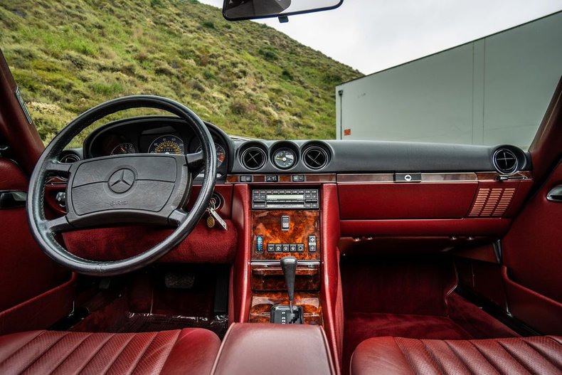 Mercedes-benz-Other-1988-White-Burgundy-Leather-8
