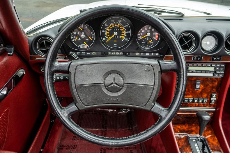 Mercedes-benz-Other-1988-White-Burgundy-Leather-9