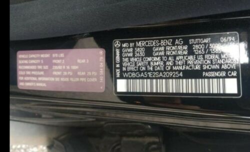 Mercedes-benz-Other-1995-Black-Black-Leather-2