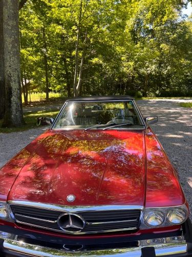 Mercedes-benz-Sl-1976-Red-Tan-2