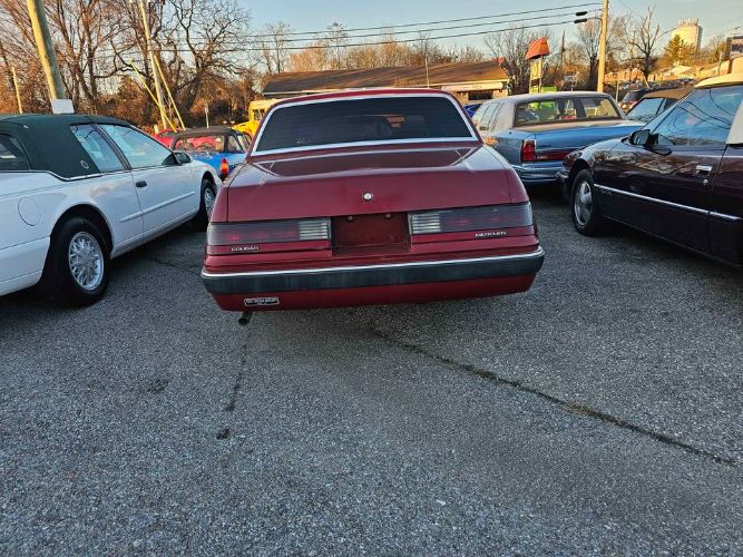 Mercury-Cougar-1985-Red-Gray