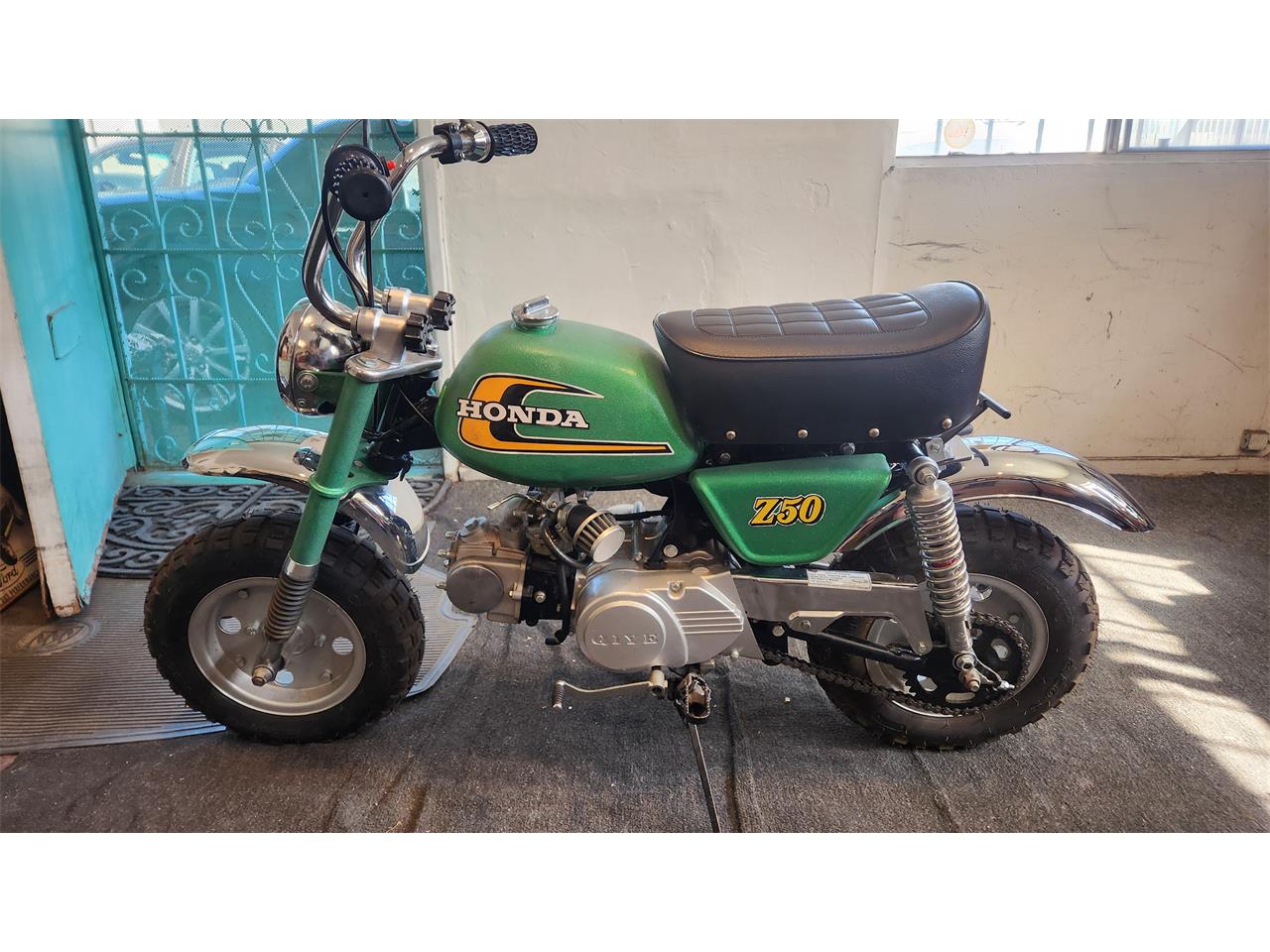 Mini-Bike-1974-Sparkle-Green-Black-8
