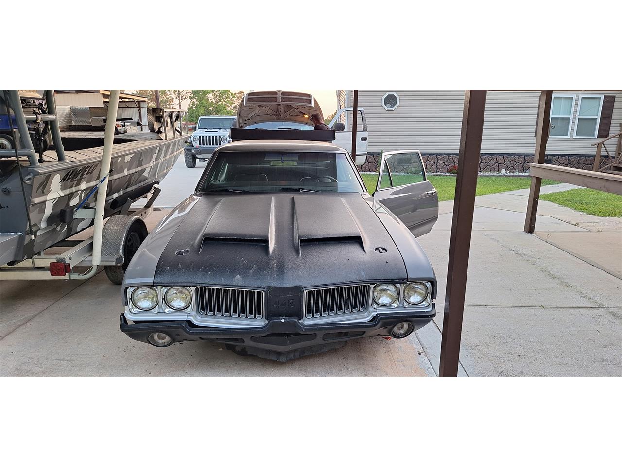 Oldsmobile-442-1971-Gray-Black-1