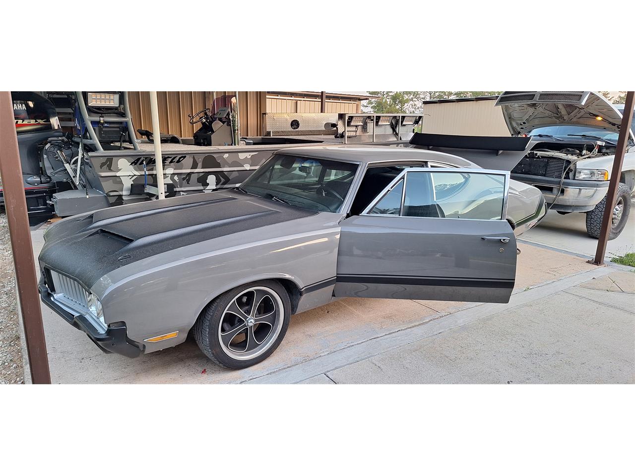 Oldsmobile-442-1971-Gray-Black-2