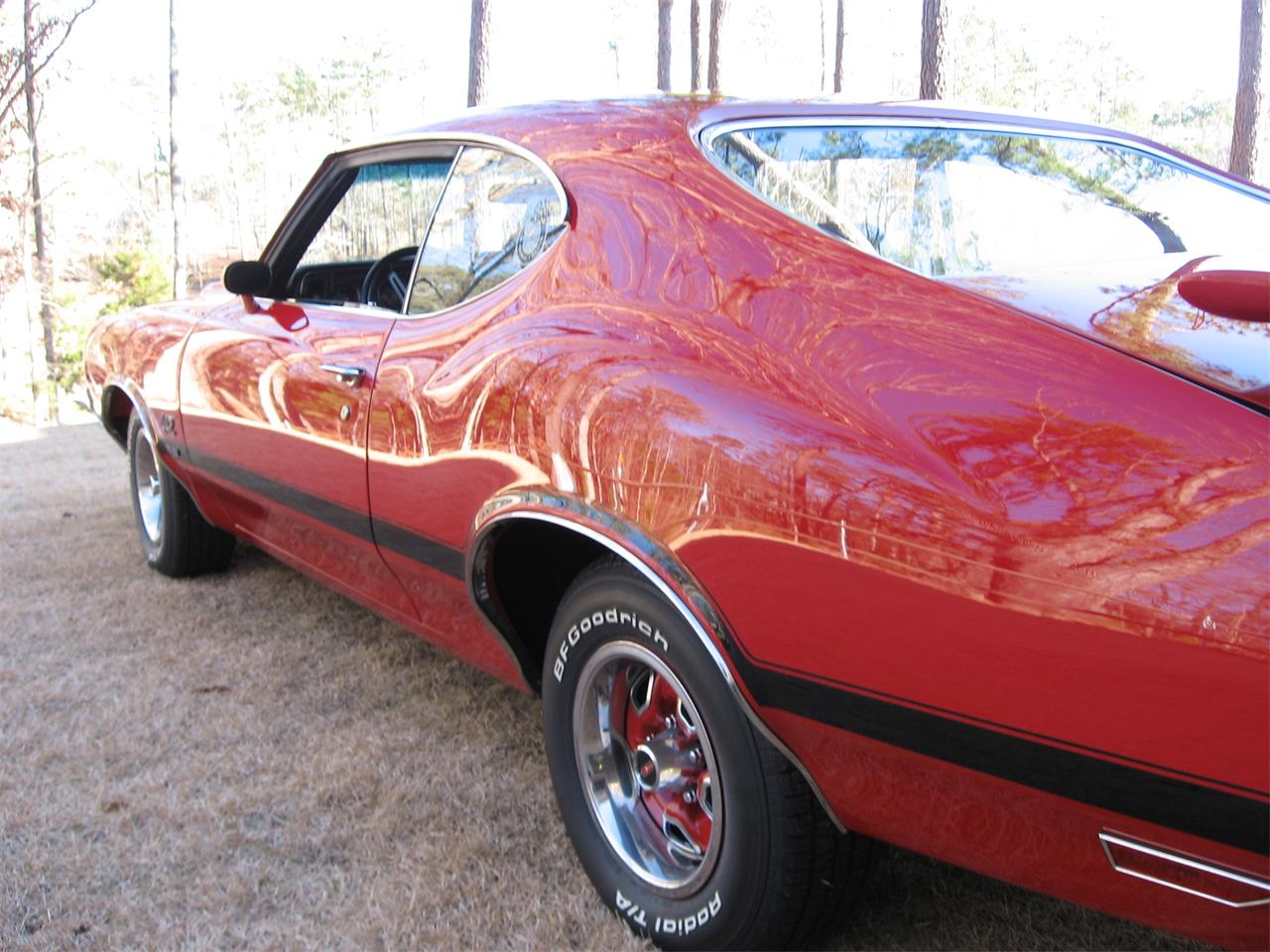 Oldsmobile-442-w-30-1971-Matador-Red-Black
