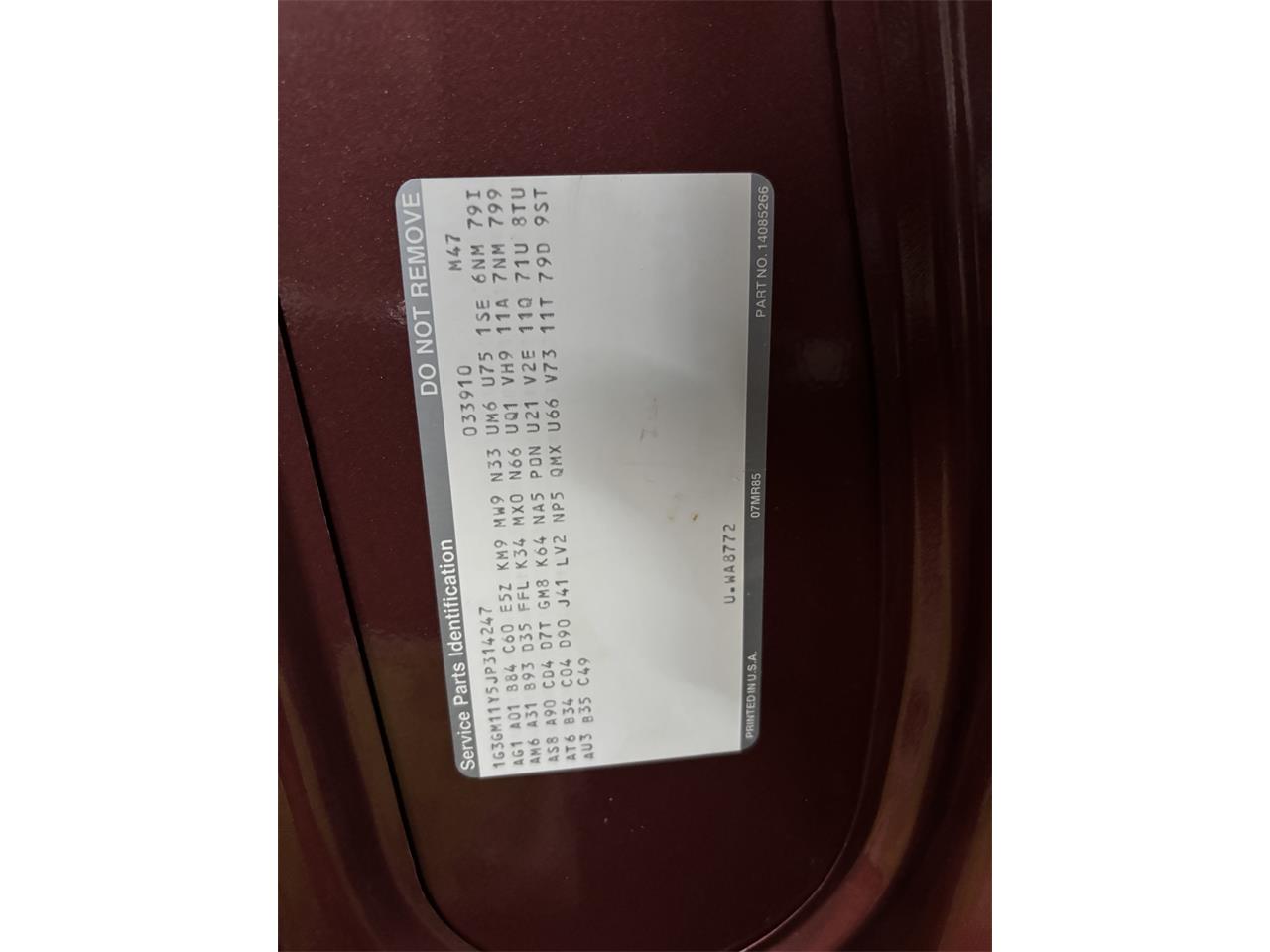 Oldsmobile-Cutlass-supreme-brougham-1988-Burgundy-Metallic-Dark-Claret-Cloth-19