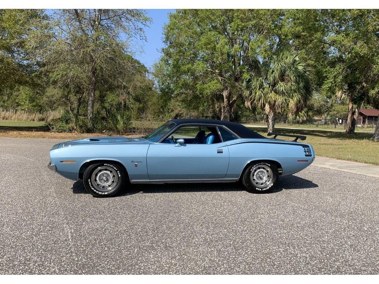 Plymouth-Barracuda-1970-Blue-Blue-7