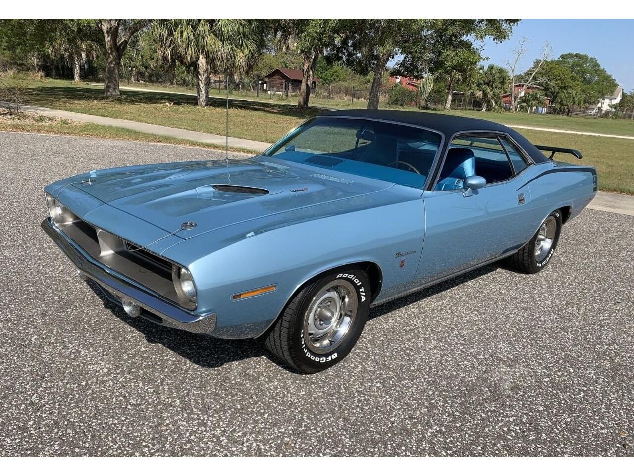 Plymouth-Barracuda-1970-Blue-Blue