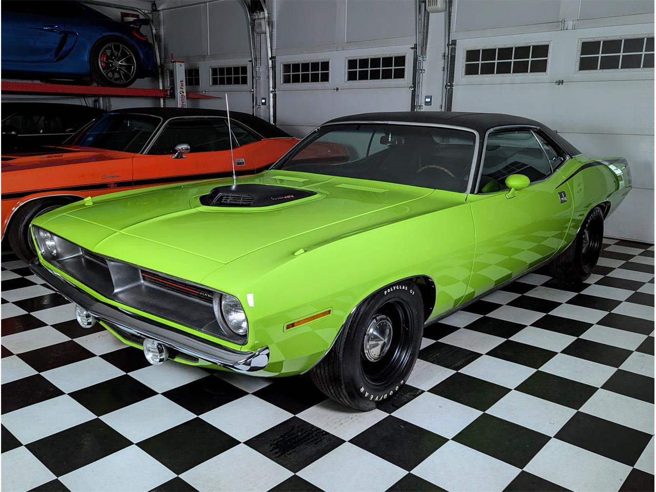 Plymouth-Cuda-1970-Lime-Light-Black-19