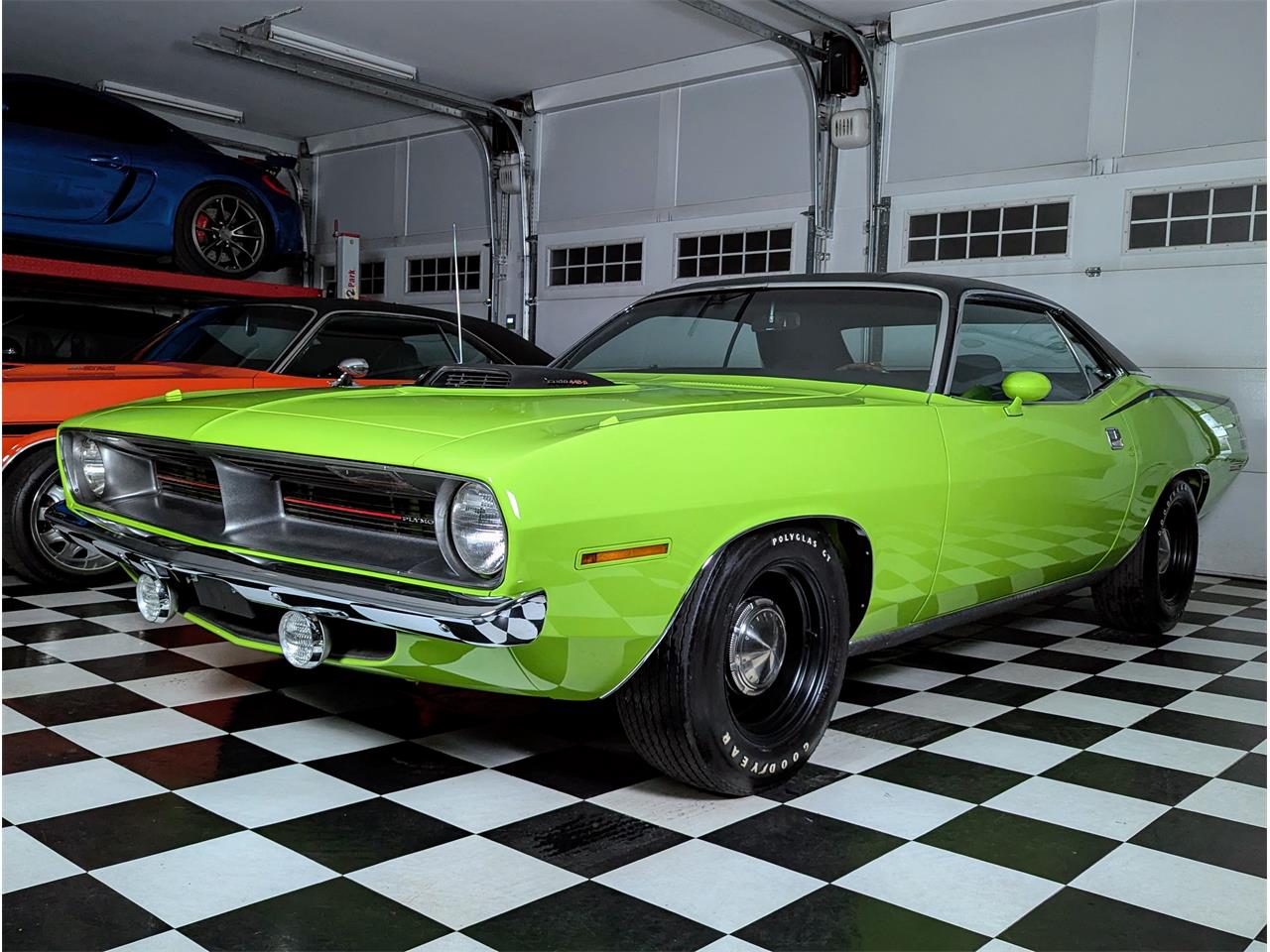 Plymouth-Cuda-1970-Lime-Light-Black-20