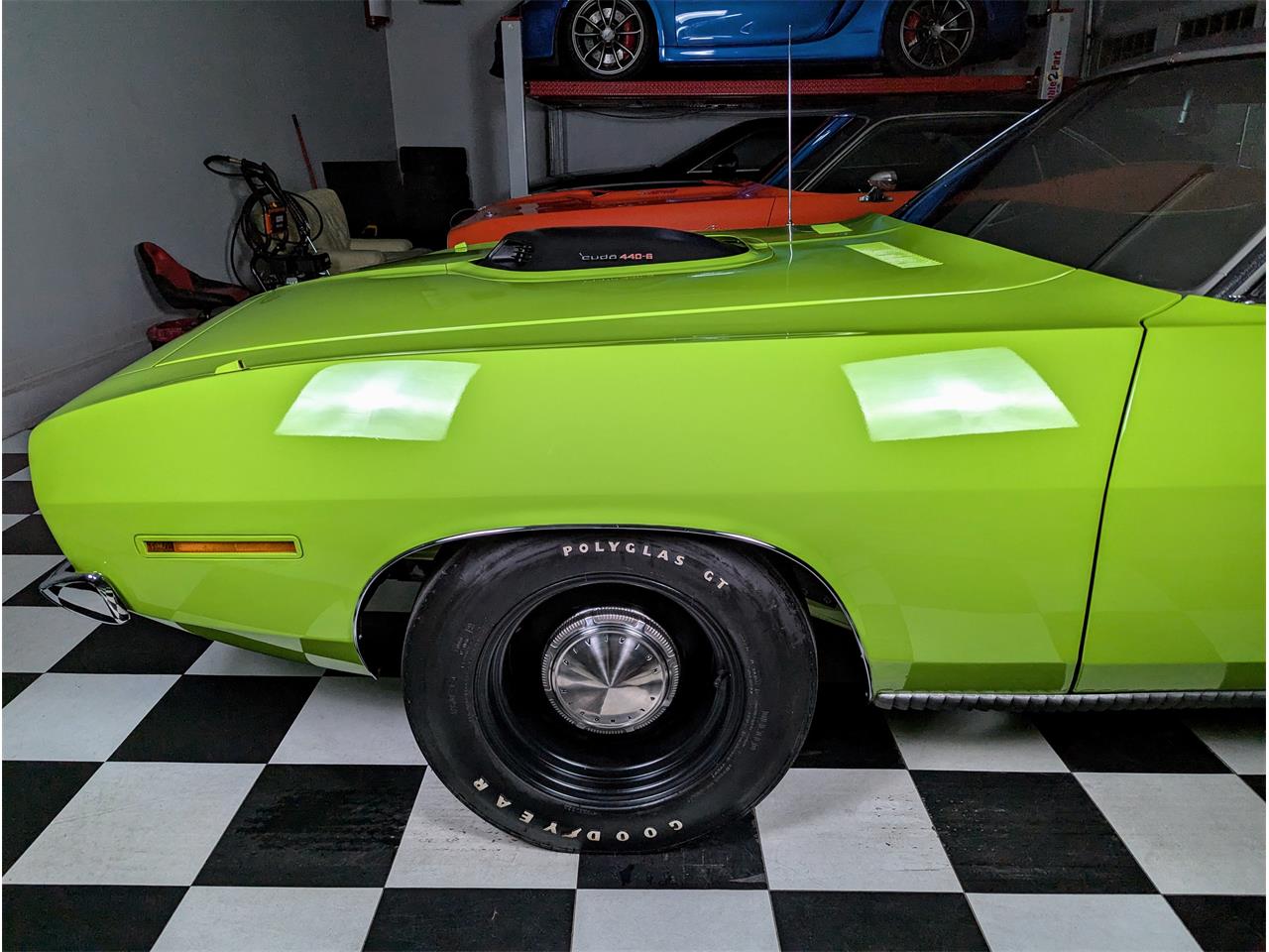 Plymouth-Cuda-1970-Lime-Light-Black-33