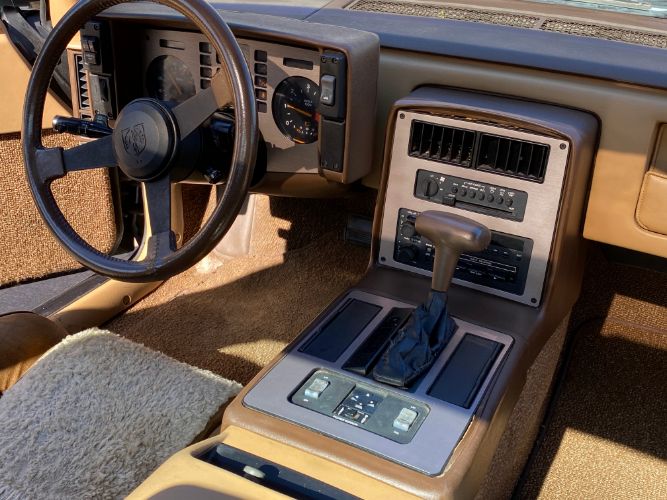 Pontiac-Fiero-1984-Blue-Tan-11