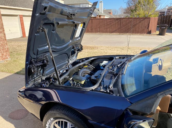 Pontiac-Fiero-1984-Blue-Tan-20