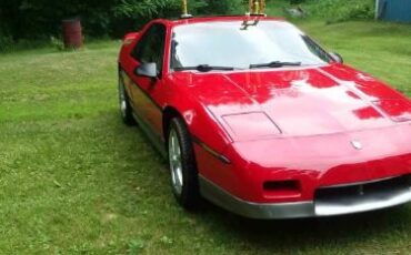 Pontiac-Fiero-1985-RedGray-Brown-ClothLeather-5