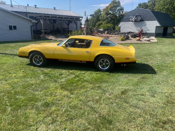 Pontiac-Firebird-1978-Yellow-Custom-Leather-5