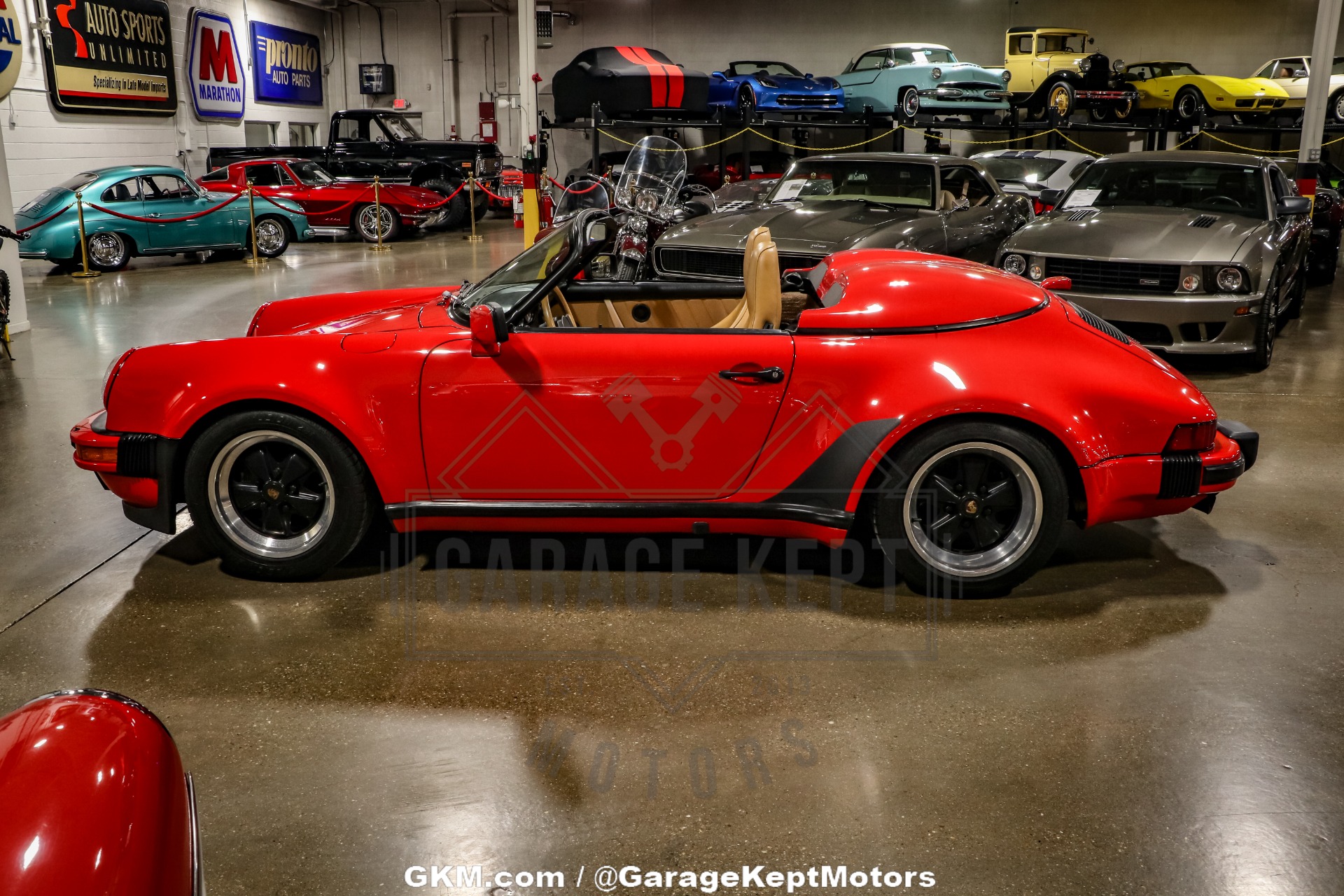 Porsche-911-1989-Red-Tan-24