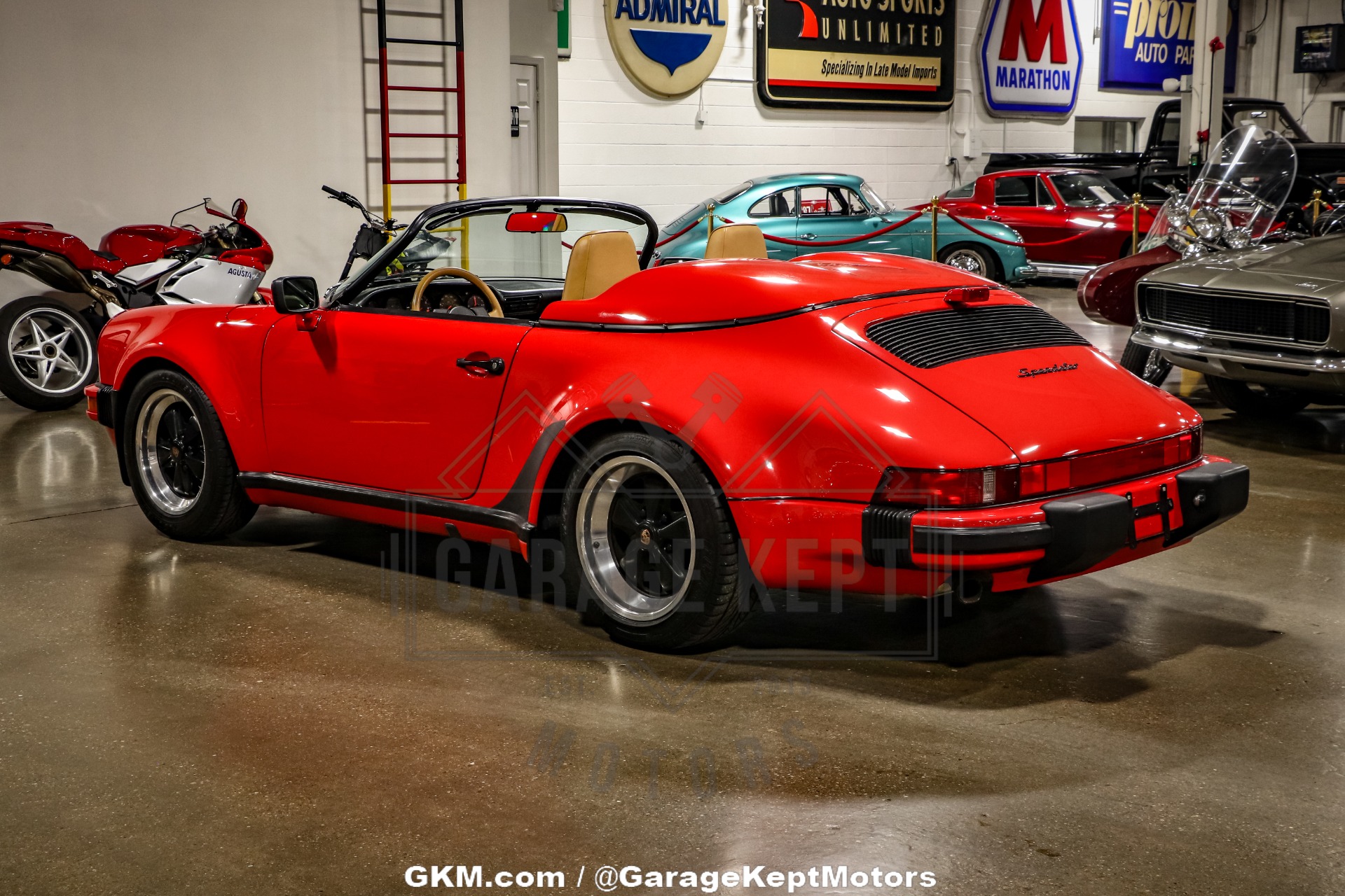 Porsche-911-1989-Red-Tan-25