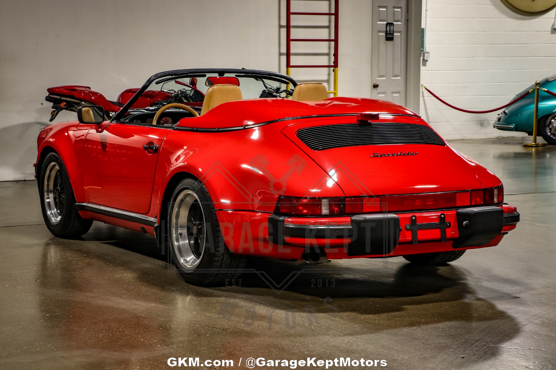 Porsche-911-1989-Red-Tan-26