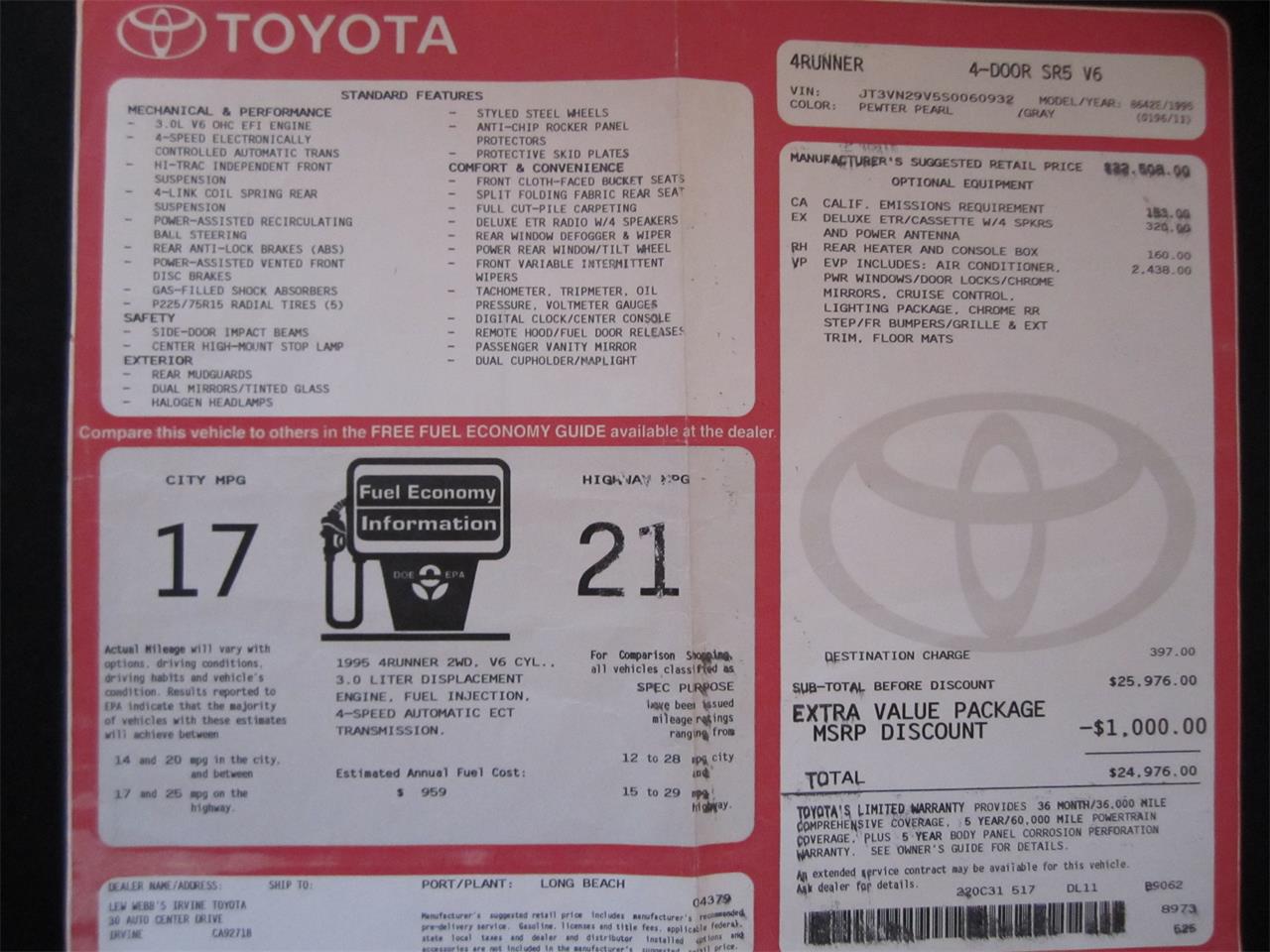 Toyota-4runner-1995-pewer-pearl-gray-9