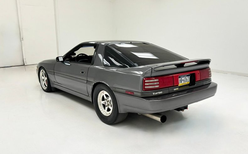 Toyota-Supra-1990-Granite-Gray-Saddle-1