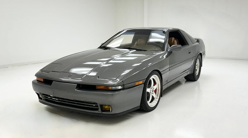 Toyota-Supra-1990-Granite-Gray-Saddle-40