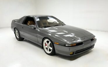 Toyota-Supra-1990-Granite-Gray-Saddle-5