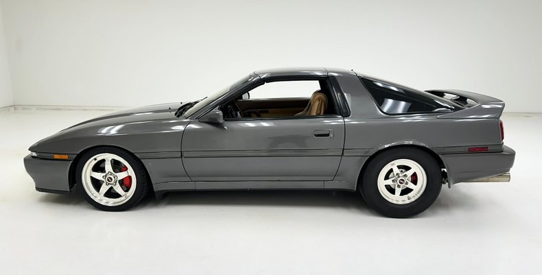 Toyota-Supra-1990-Granite-Gray-Saddle