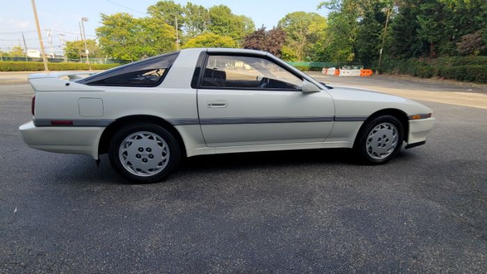 Toyota-Supra-1990-Pearl-White-Maroon-Leather-1