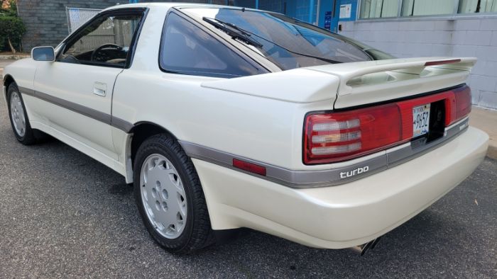 Toyota-Supra-1990-Pearl-White-Maroon-Leather-10