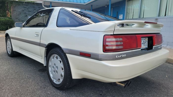 Toyota-Supra-1990-Pearl-White-Maroon-Leather-26