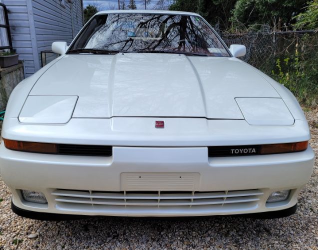 Toyota-Supra-1990-Pearl-White-Maroon-Leather-8