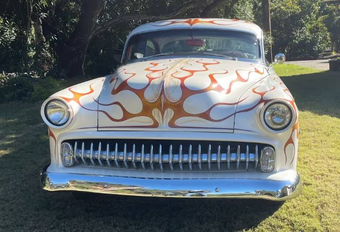 Unknown-Bel-air-1954-Custom-Orange-and-White-3