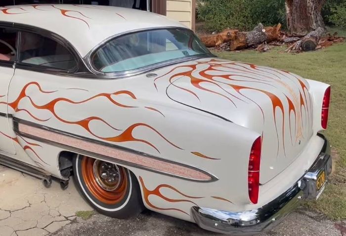 Unknown-Bel-air-1954-Custom-Orange-and-White-5