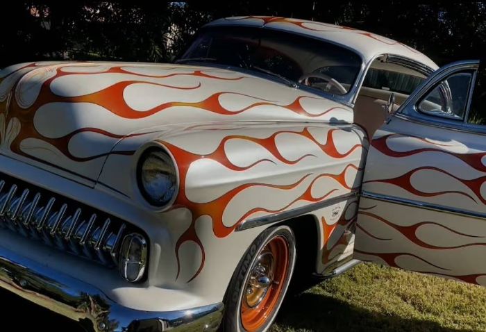 Unknown-Bel-air-1954-Custom-Orange-and-White-7