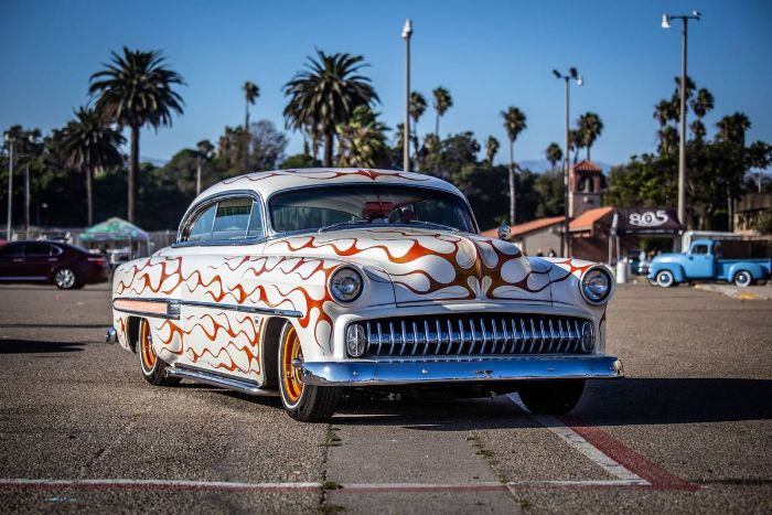 Unknown-Bel-air-1954-Custom-Orange-and-White