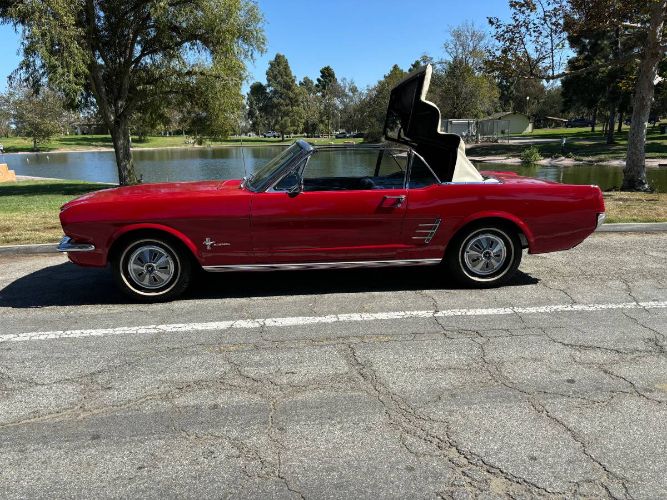 Unknown-Mustang-1966-Red-White-Top-Black-17