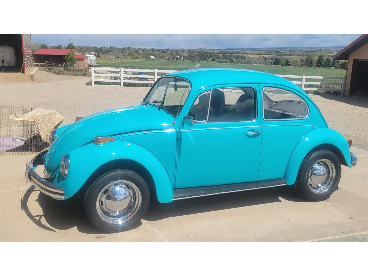 Volkswagen-Beetle-1973-Turquois-Black-1