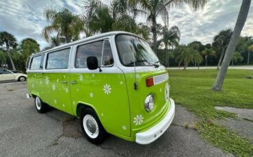 Volkswagen-Bus-1975-Green-Tan-11