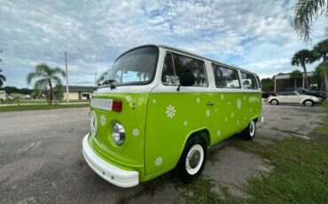 Volkswagen-Bus-1975-Green-Tan-14
