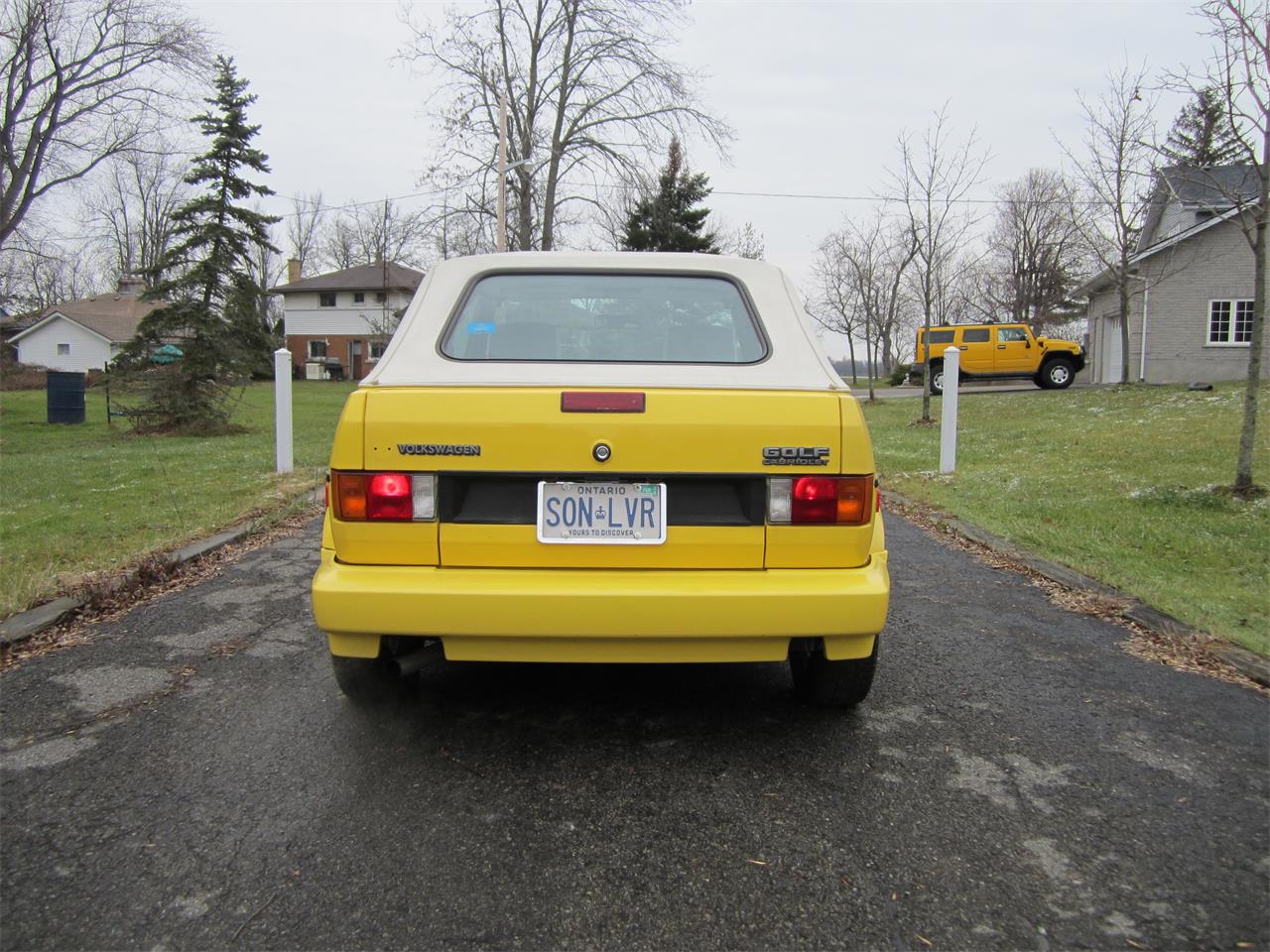Volkswagen-Cabriolet-1991-Yellow-White-1