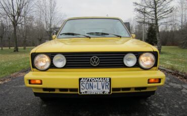 Volkswagen-Cabriolet-1991-Yellow-White