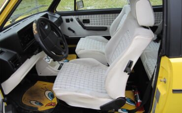 Volkswagen-Cabriolet-1991-Yellow-White-5