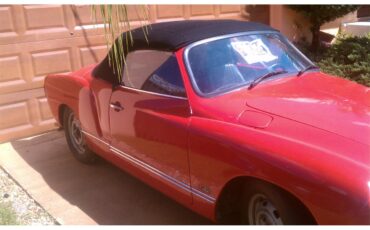 Volkswagen-Convertible-1972-Red-Black