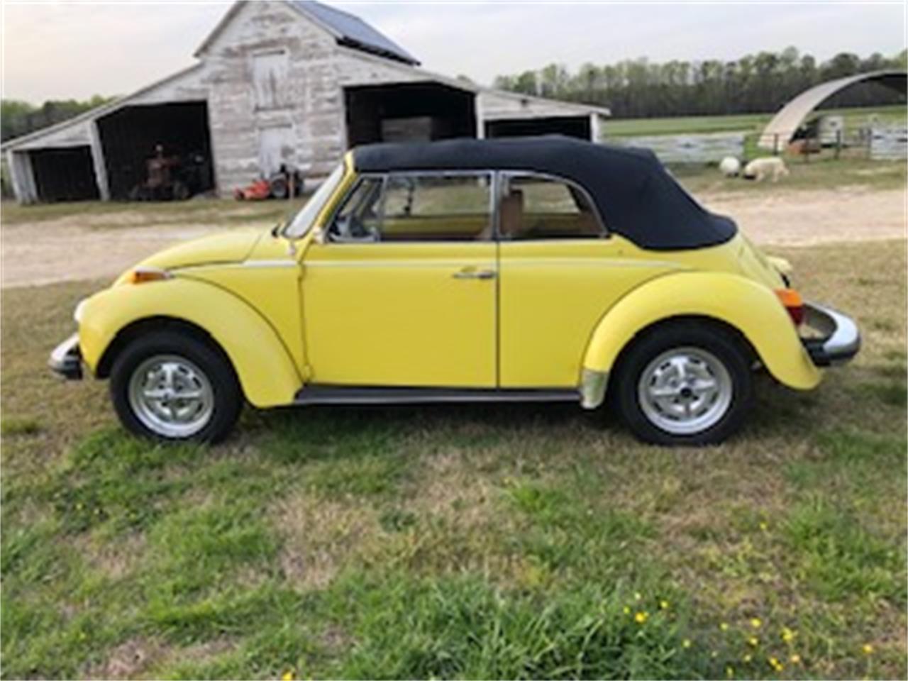 Volkswagen-Convertible-1979-Yellow-Tan-7