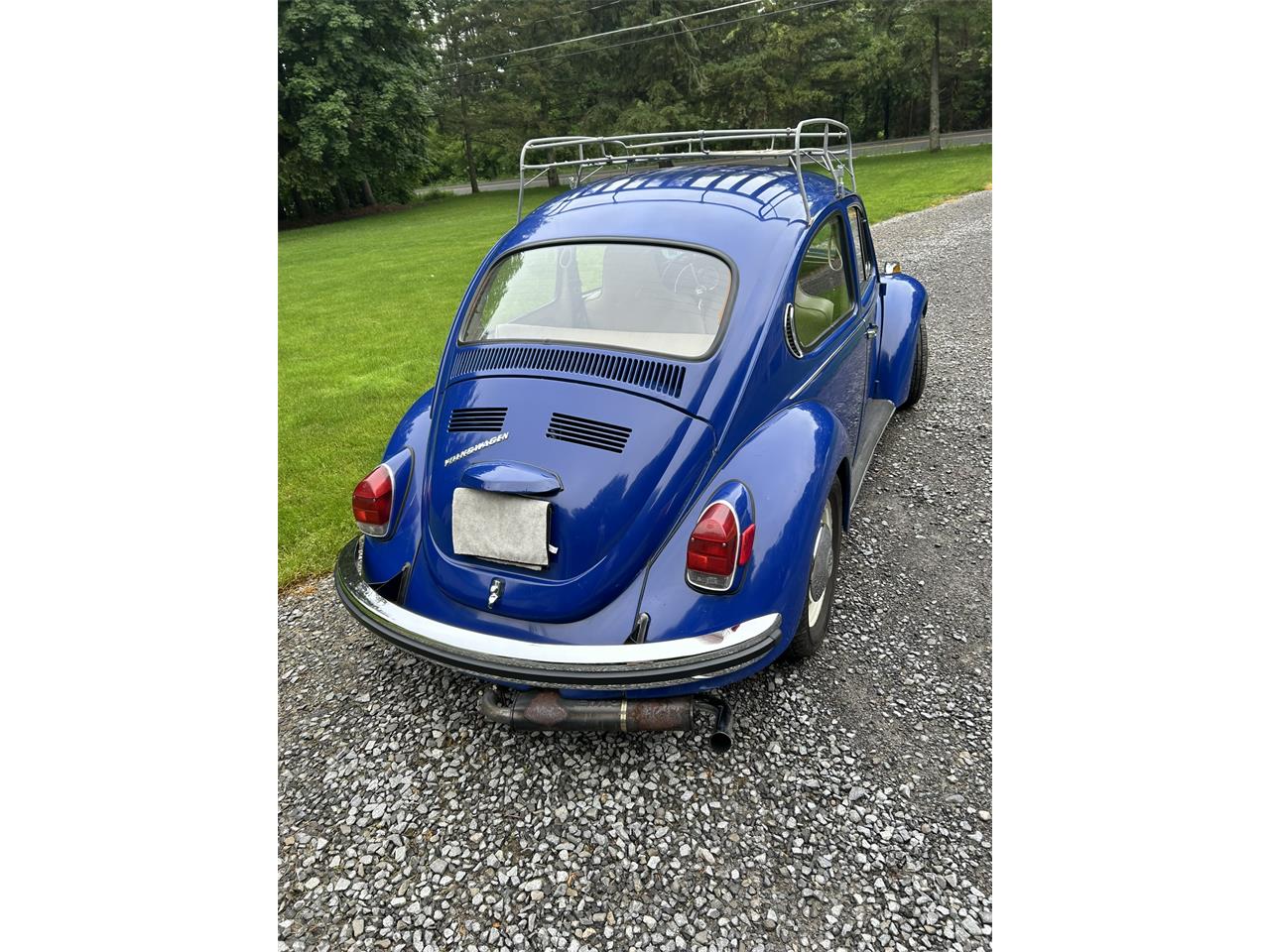 Volkswagen-Super-beetle-1971-Blue-Off-White-12