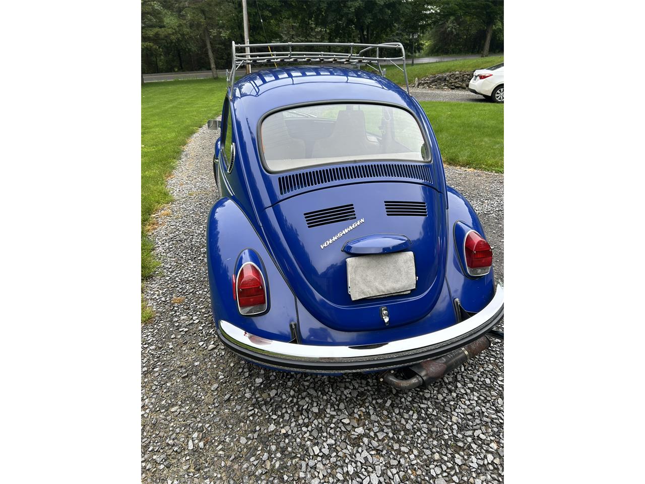 Volkswagen-Super-beetle-1971-Blue-Off-White-13