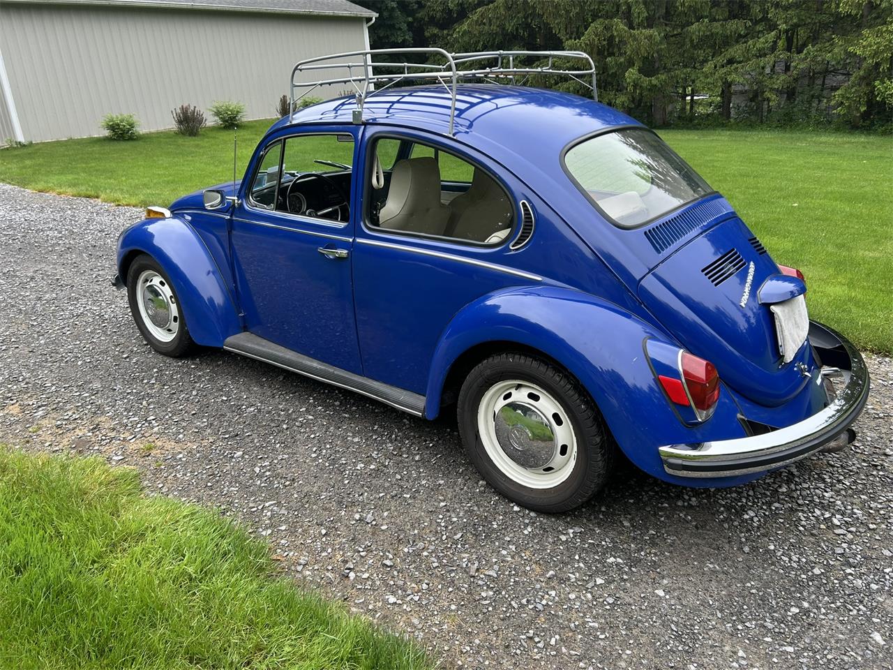 Volkswagen-Super-beetle-1971-Blue-Off-White-14